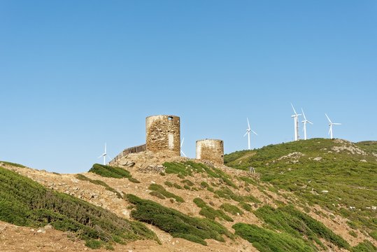Korsika - Cap Corse - Windr&auml;der bei Centuri