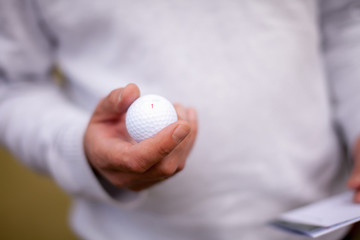 Golf Ball close up shot