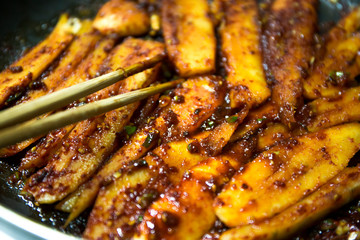 Deodeok Gui, Korean Food