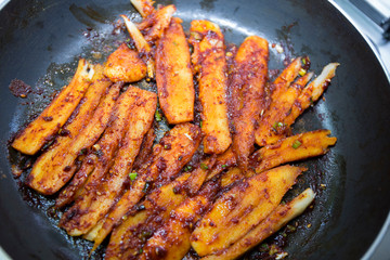 Deodeok Gui, Korean Food