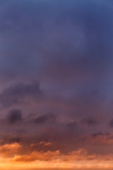 Obraz na płótnie Canvas Great dramatic sunset on the sky