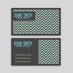 Business card. Template