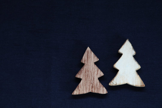 木製のツリー クリスマスのオーナメント テーブル