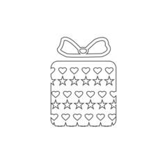 Christmas gift icon illustration vector symbol. xmas icon vector