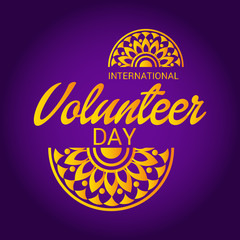International Volunteer Day.