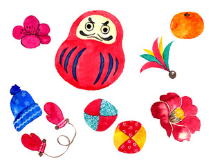 日本の冬小物集