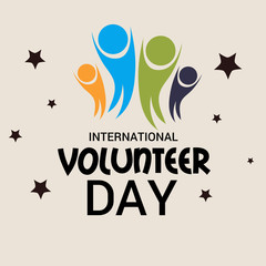 Fototapeta na wymiar International Volunteer Day.