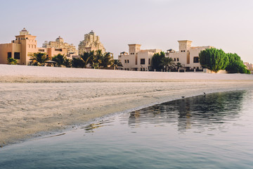 September 12, 2017 - Al Hamra Village in Ras al Khaimah, United Arab Emirates. View of luxury...