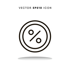 Discount cyber monday vector icon