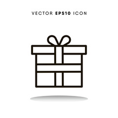 Gift cyber monday vector icon