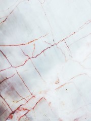 White marble pattern background.