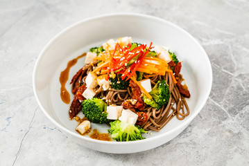 salad with noodle