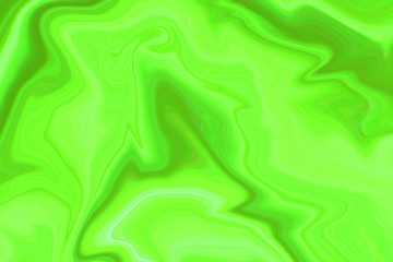 Obraz premium Green UFO neon background for packaging template or wallpaper. The texture of the marble fashion hue with stripes waves and divorces.