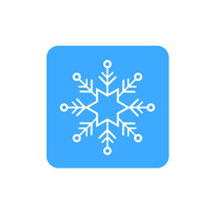 Snowflake icon or logo. Christmas and winter theme symbol. Vector and illustration. xmas icon