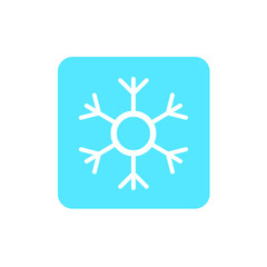 Snowflake icon or logo. Christmas and winter theme symbol. Vector and illustration. xmas icon