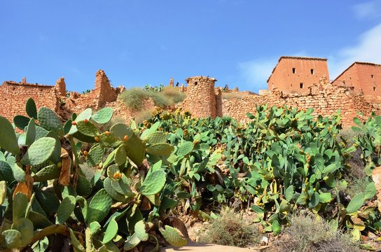 Old ruins in the Canyon of Ghoufi, Algeria