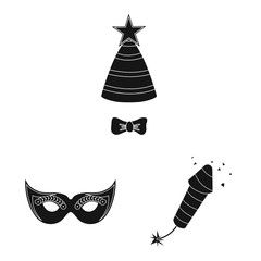 Vector illustration of party and birthday symbol. Collection of party and celebration stock vector illustration.