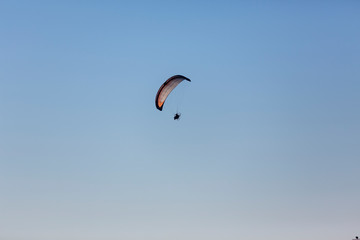 paraglider in the sky