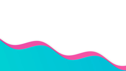Cool liquid abstract gradient shapes wavy background.