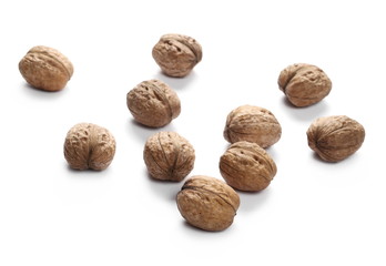 Walnuts, isolated on white background