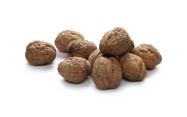 Walnuts, isolated on white background