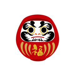  だるま　イラスト