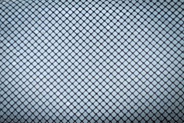 Iron cloth with white metal squares. Texture