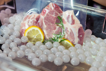 Sous vide cooking.