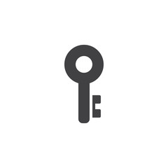 Old key vector icon. filled flat sign for mobile concept and web design. Key simple solid icon. Password symbol, logo illustration. Pixel perfect vector graphics