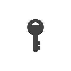 Key vector icon. filled flat sign for mobile concept and web design. Secure key simple solid icon. Password symbol, logo illustration. Pixel perfect vector graphics