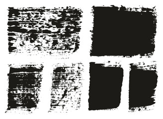 Paint Brush Wide Lines High Detail Abstract Vector Background Set 146