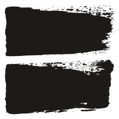 Paint Brush Wide Lines High Detail Abstract Vector Background Set 136