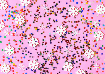 Decorative Christmas and New Year festive background.