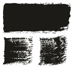 Paint Brush Wide Lines High Detail Abstract Vector Background Set 126