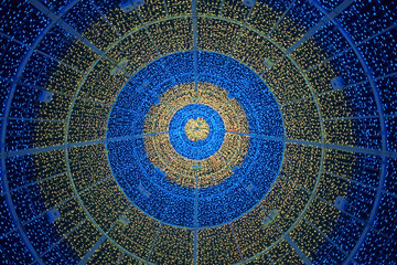 Iluminaci Navidad Vigo Azul Amarillo