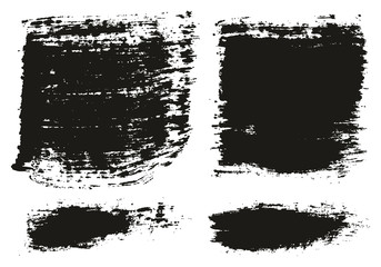 Paint Brush Wide Lines High Detail Abstract Vector Background Set 87