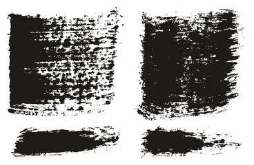 Paint Brush Wide Lines High Detail Abstract Vector Background Set 80