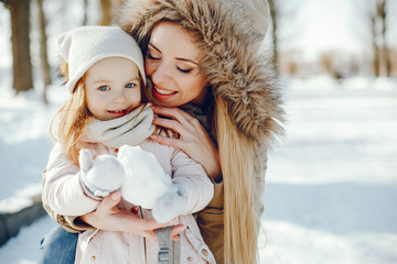 mother with daughter