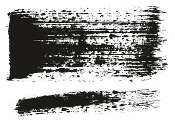 Paint Brush Wide Lines High Detail Abstract Vector Background Set 65