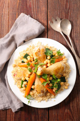 couscous withe meat and vegetable