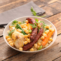 couscous withe meat and vegetable