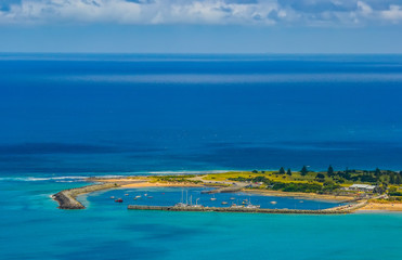A favorite surfing spot on the Australian Pacific coast in Apollo Bay.