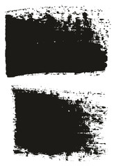 Paint Brush Wide Lines High Detail Abstract Vector Background Set 04