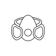 Paint mask icon vector