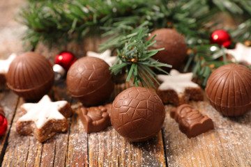 chocolate ball christmas decoration