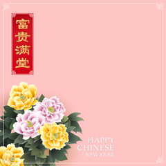 Chinese new year greetings graphic © Chan