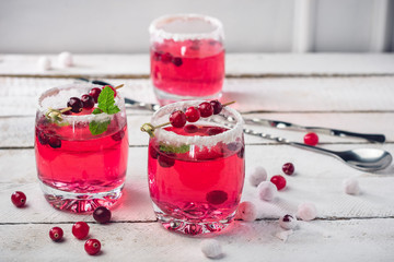 Cranberry sangria.
