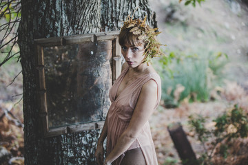 Stylish Editorial Fashion Shooting In the Forest