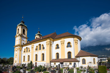 Fototapeta na wymiar Walfahrtsbasilika Maria Empfängnis in Innsbruck, Tirol / Österreich