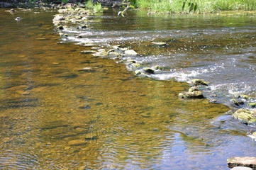 river and stone